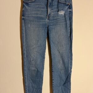 Express Denim Jeans with Distressed Details